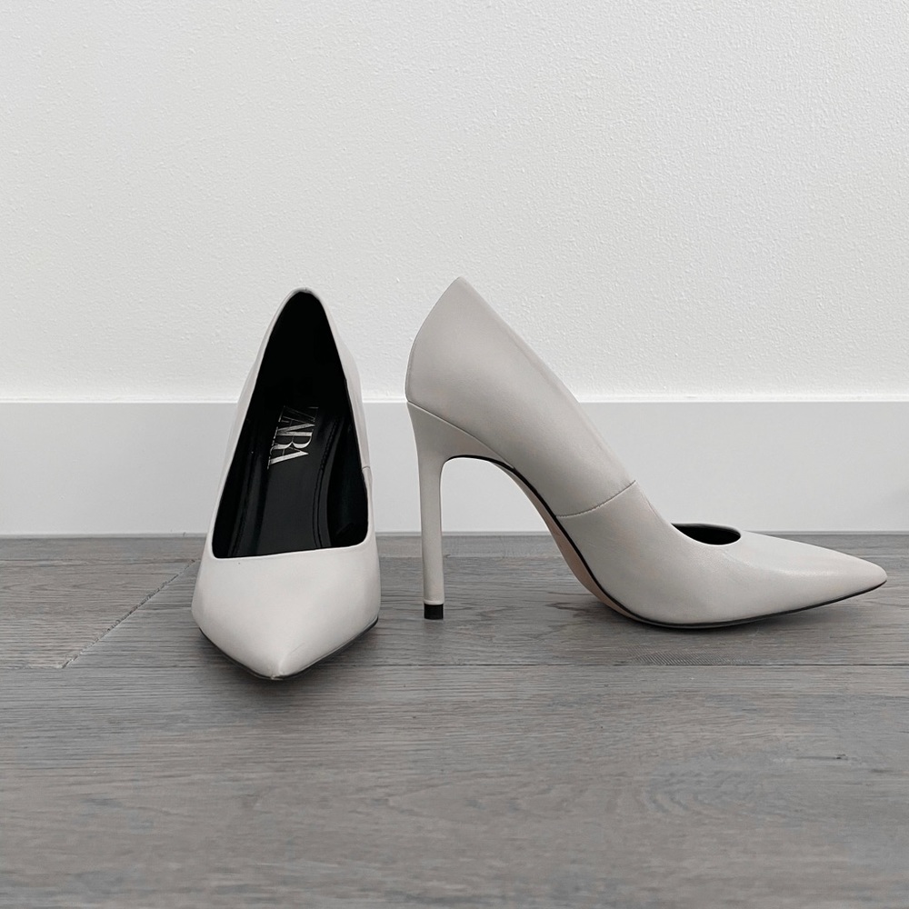 Zara Light Gray High Heels